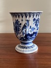 VTG Royal Delft Vase Hand-Painted Dutch Blue Delftware Porcelain Pottery