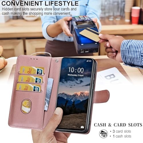 for Samsung Galaxy A03s Wallet case, Flip Folio Cover with Stand Feature for 6 - Photo 5/7