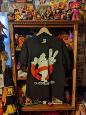 Vintage 1989 Fun Stuff NY Men's Ghostbusters 2 Thick Print Movie Promo T-shirt L