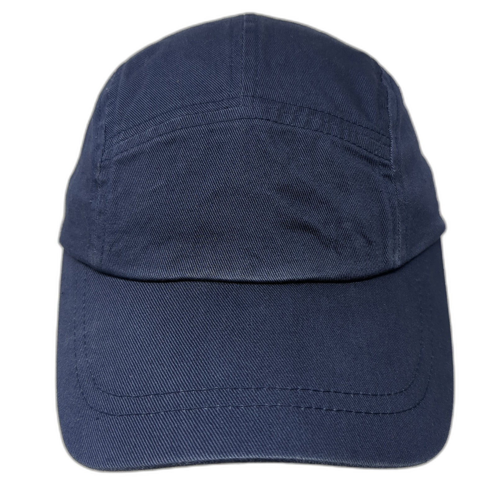 Unbranded Strapback 5 Panel Hat Solid Blue One Si… - image 1
