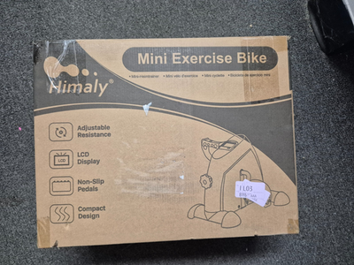 #ad #ad Himaly Mini Exercise Bike Compact Portable Pedal Exerciser with LCD Screen NEW $13.00