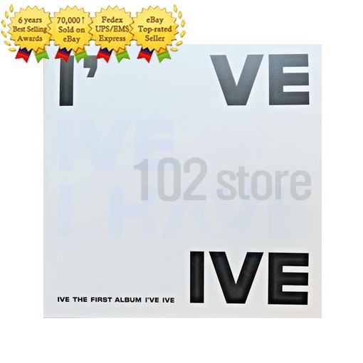 Genuine IVE LP Official 1st EP Album THE I'VE MINE K-POP White LP - Limited Rare