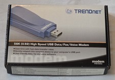 Trendnet 56K (V.92) modem dati/fax/voce USB ad alta velocità TFM-560U usato