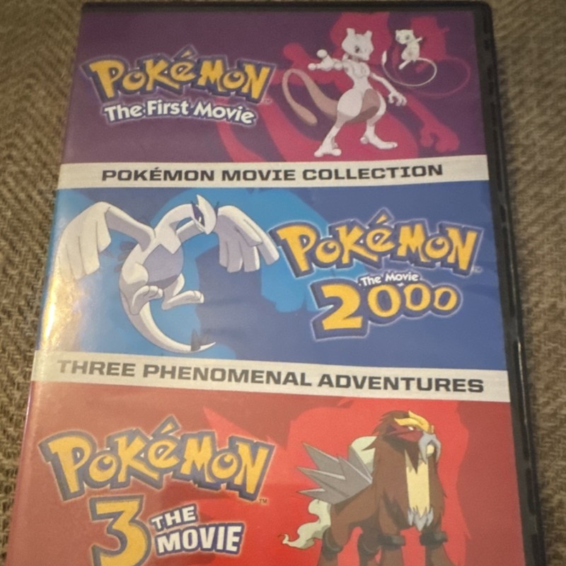 Pokémon Movie Collection DVD Set The First Movie / The Movie 2000 / 3 The Movie