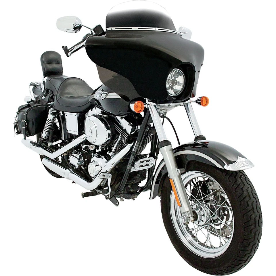 Memphis Shades Batwing Fairing for Dyna - Black MEM7081 — 第 3/4 张图片