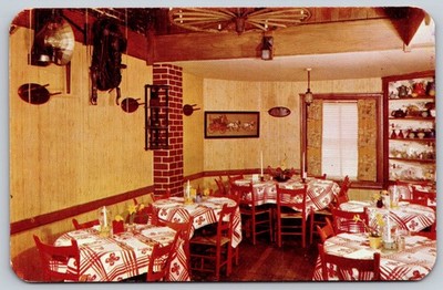 Tally Ho Restaurant Interior Washington D.C. Dexter Press Postcard PC051