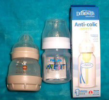 3 Anti-Colic Baby Bottles: AVENT air-free - MAM slow Flow - DR BROWN -BPA FREE