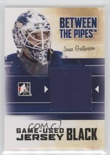 2010-11 ITG Between the Pipes Game-Used Black Jersey /120 Jonas Gustavsson 1p0