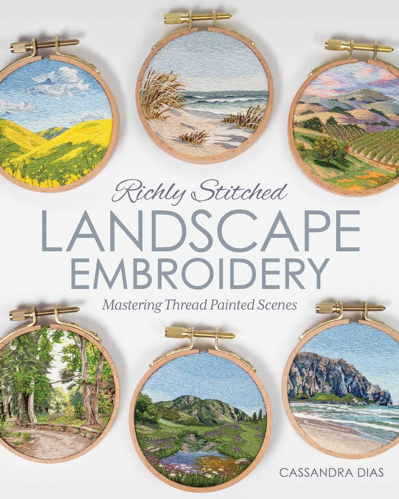 Richly Stitched Landscape Embroidery: Mastering Thread Painted Scenes by Cassan - Image 5