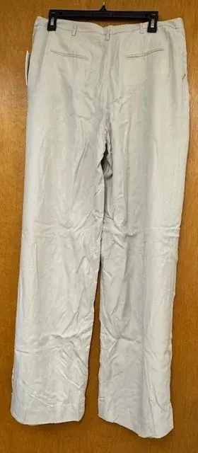 Pantalones Robert Rodriguez Eggshell Talla 8 Calce Ajustado 100% Lyocell Para Mujer Nuevos con Etiquetas Defecto Foto 2 de 4