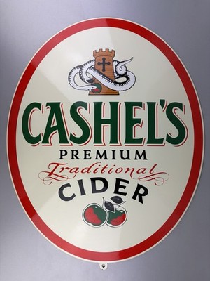 Ovales Emaille-Schild ''CHASHEL'S'' Premium Cider,  Boos & Hahn Email bombiert