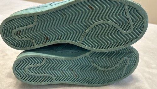Adidas Superstar Men’s Size 6.5 Adicolor Shock Mint Blue Athletic Shoes Sneakers - Picture 7 of 8