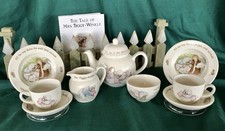 WEDGWOOD Beatrix Potter MRS TIGGY-WINKLE Complete 10 Pc Children  s TEA SET 1980s