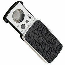 Pocket 30X 60X 90X Coin Jewelry Magnifier Loupe Magnifying UV LED Light Black