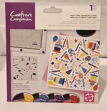 Crafters Companion PARTY TIME Photopolymer Stamp 5.5"x5.5" Sealed