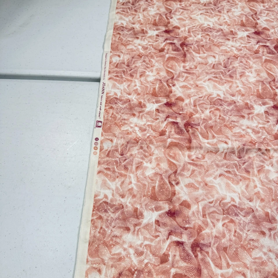 joann fabric pink beige abstract quilting cotton 42x160 4.4 yards - Image 4 of 4