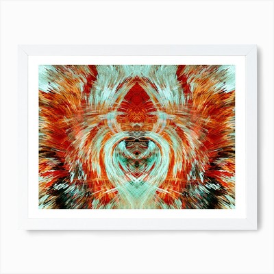Abstraktes Gemälde 40 Kunstdruck gerahmt Wandbild Poster Leinwanddruck Bild