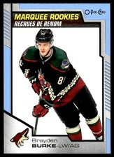 2020-21 Upper Deck O-Pee-Chee Update Blue Brayden Burke RC #633