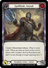 Spellblade Assault (Red) - Unlimited Edition Rainbow Foil Arcane Rising LP FaB
