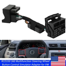 Multifunction Steering Wheel Button Control Simulator Adapter For  RCD330 360 VW