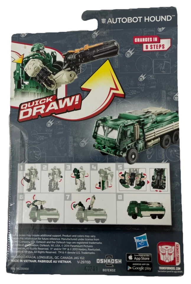 Transformers Age of Extinction Autobot Hound Action Figure (New In Box) - Image 2 of 2