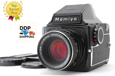 [ MINT w/Cap ] Mamiya M645 Eye Level Finder Film Camera 80mm f/2.8 Lens JAPAN
