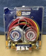 Yellow Jacket 42715 Manifold Gauge Set, 5 Ft L, 2 1/2 In Gauge