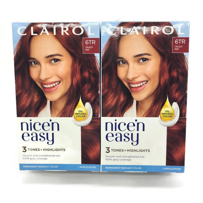 Clairol Nice n Easy 3 Tones Highlights 6TR Truest Red 2 Pack New Free Shipping