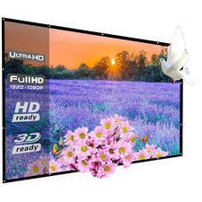 WRLSUN 300Inch Big Size Movie Screen 16:9 Portable Outdoor Projector Screen
