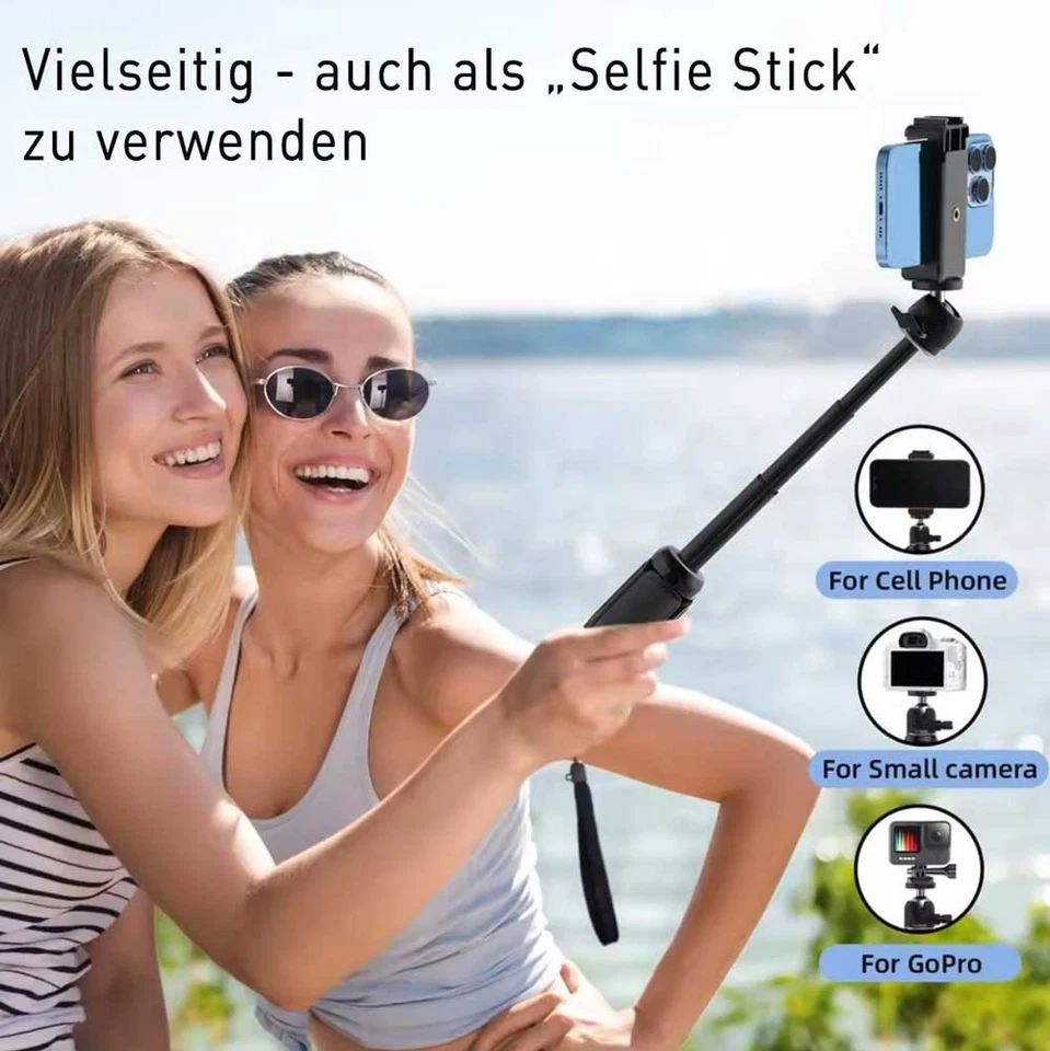 Mini Tischstativ Selfie Stick Handy Stativ Reisestativ, Smartphone Klemme - Bild 2 von 4