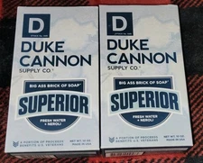 NEW Duke Cannon - Big Ass Brick of Soap Superior - Fresh Water + Neroli - 2 Bars