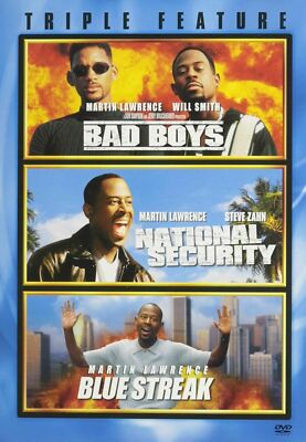 Bad Boys/National Security/Blue Streak (DVD, 2007, 3-Disc Box Set) NEW