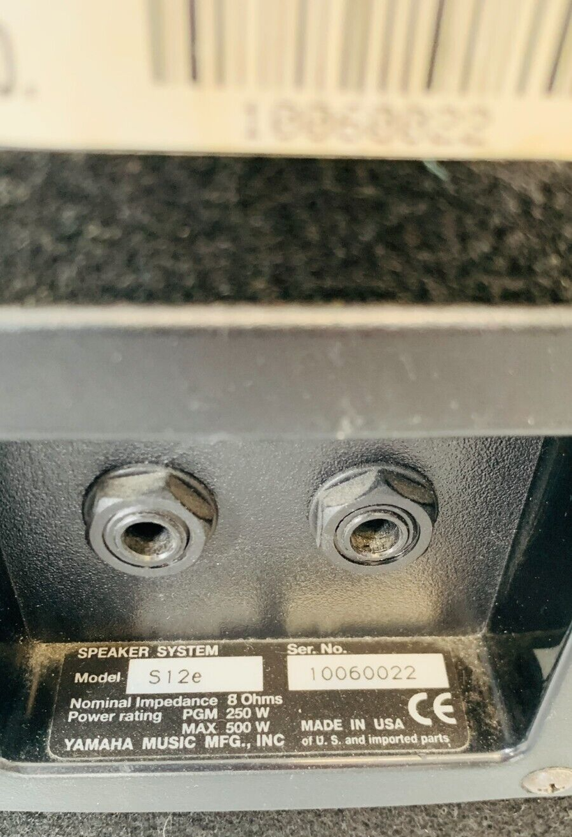 Yamaha Pair of S12e 8 Ohms Speakers - Local P/U in Boulder, CO