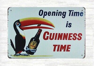 US SELLER neutral wall art Toucans Guinness is good for you beer bar metal sign
