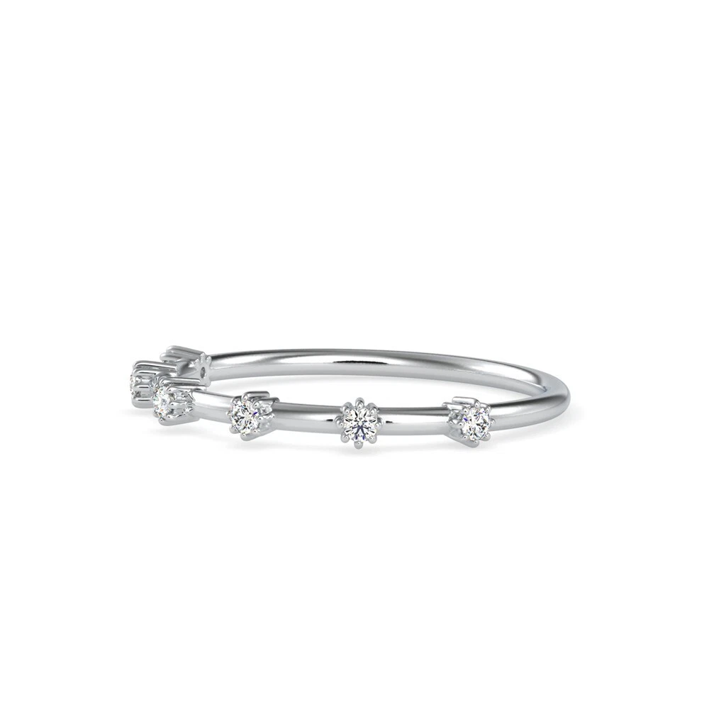 0.08ct IGI Certified Lab Grown Diamond Engagement Ring Round Cut 14k Gold image-4