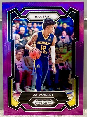 JERSEY # MATCH! 2024 Panini Prizm Draft Picks Purple JA MORANT 12/75!