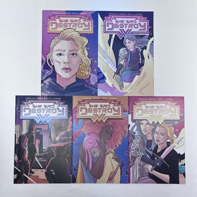She Said Destroy: Vault Comics Complete Run Issues #1-5 Lot of 5 Collectible US