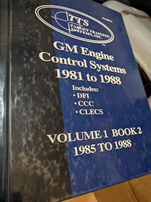 1981-1988  TTS VOLUME 1  BOOK 2 GM ENGINES CONTROL SYSTEM