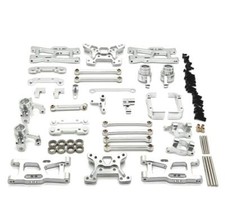 Aluminum metal Upgraded Parts DIY WLtoys 1/14 144016 144018 RC Car Silver New