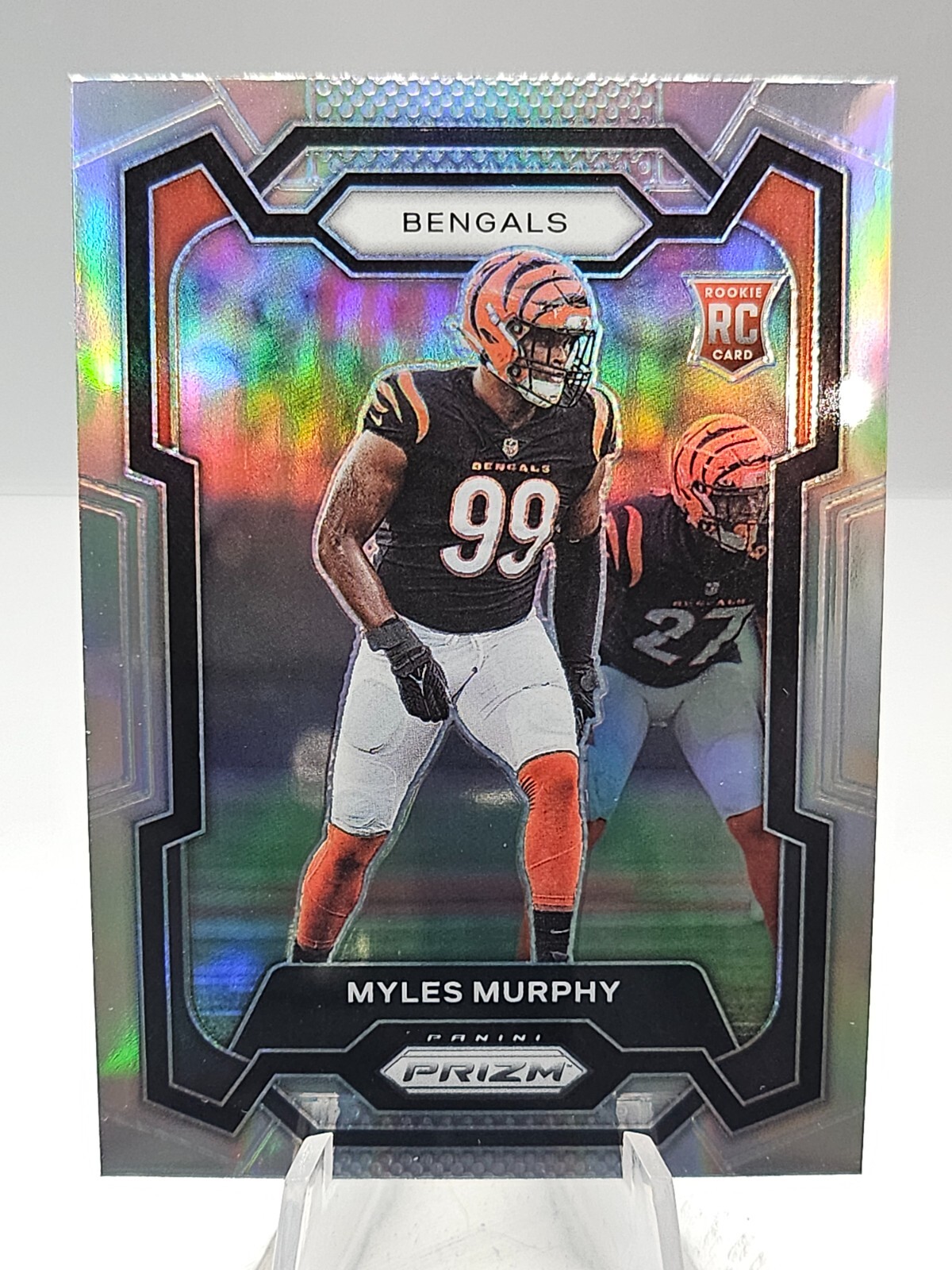 2023 Panini Prizm Myles Murphy Silver Prizm Rookie RC #320 Bengals