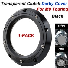 Clarity Transparent Clutch Derby Cover For Harley 07-24 Touring Road King Glide