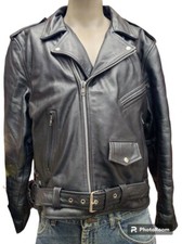 Hot Leathers HEAVY Black Biker Jacket Chest 54