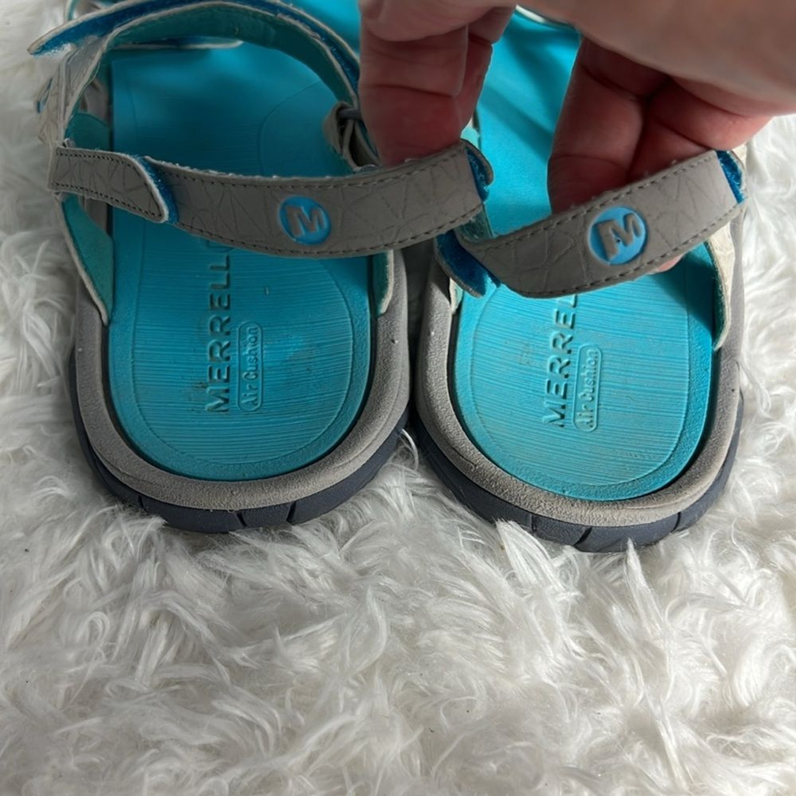 Sandali da esterno Merrell Air Cushion West Grig & Turchese con cinturino 10