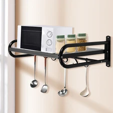 Kitchen Hanging Rack Wall-mounted Microwave Oven Rack Kitchen Storage Organizer