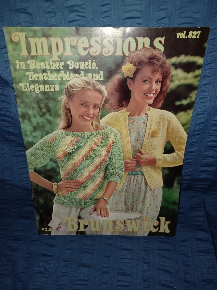 Impressions Knitting Knit Crochet Pattern Booklet 827 Brunswick - Image 2 of 3