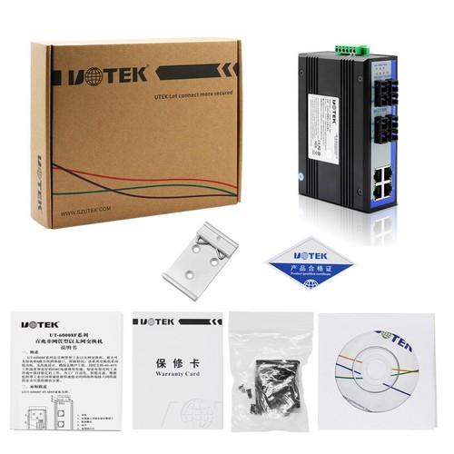 Industrial 4 Ports 10/100M RJ45 2 Layer Unmanaged Ethernet Switch 4 Fiber SC - Picture 7 of 10
