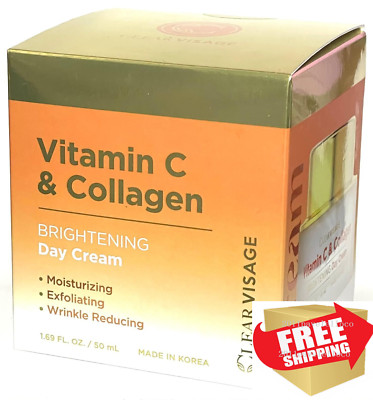 Clear Visage Vitamin C & Collagen Brightening Day Cream 1.69 fl oz