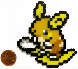 Details About Alolan Raichu Pokemon Mini Bead Sprite Perler Artkal Pixel Art Icon Retro Go