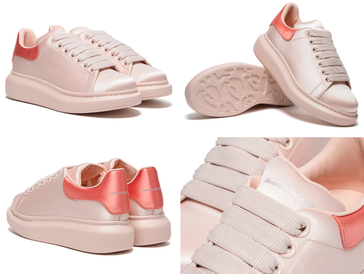 Alexander Mcqueen Women's White and Rose Gold Oversized Sneaker, Women's  Fashion, Footwear, Sneakers on Carousell