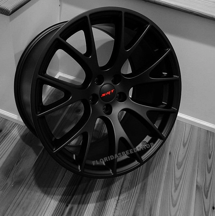Dodge Hellcat Satin Matte Black Wheels 20x9.5/20x10.5 SET | 4 | 25